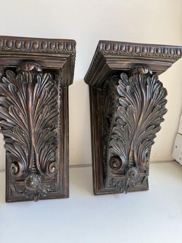 Large ornate pair bronze - ornate,