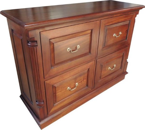 Mahogany filing cabinet - cabinet, 4