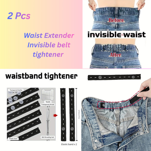 Waist extender invisible - waist, belt