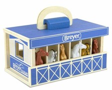 Breyer 59217 Wooden Stable Carry Case Horse stable set HORSES TOY stables set