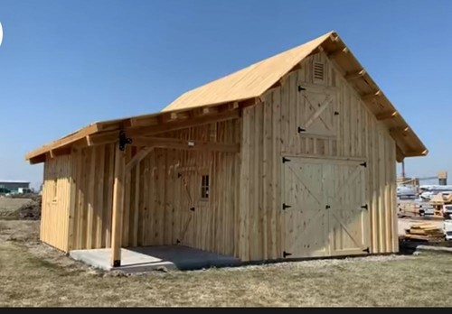 Timber frame barn - frame,