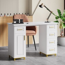 Manicure Nail Table Bar Art Care Salon Beauty Station Technician Storage Desk