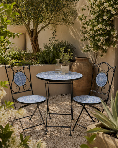 Mediterranean mosaic garden - mediterranean,