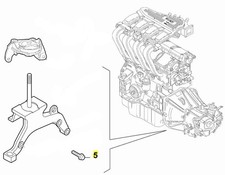 Bolt, Engine Mounting - Fiat Stilo 1.6 16 valve 46814642 New & Genuine