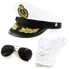 SAILOR CAPTAIN HAT GLASSES