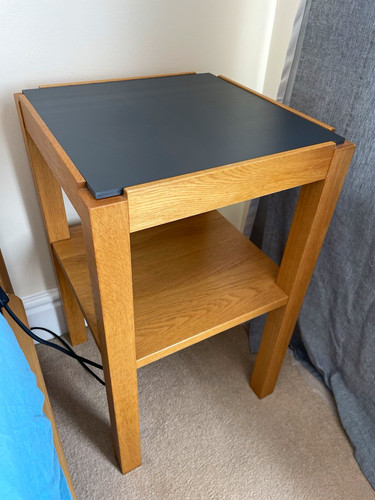 Ikea wood bedside table with - wood,