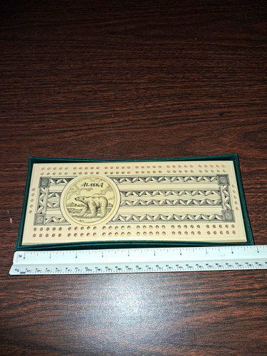 Alaska theme cribbage board - alaska,