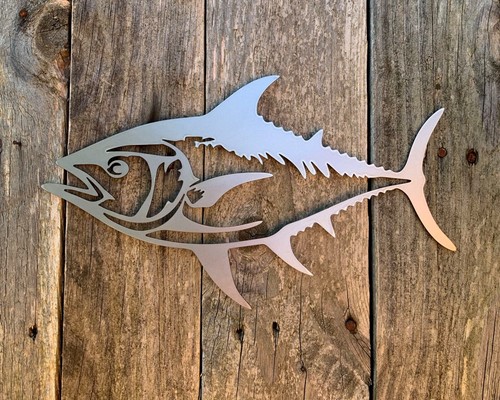 Tuna fish steel wall - wall, art