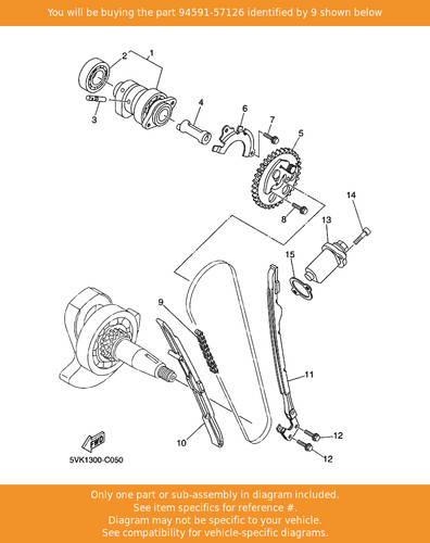 Yamaha chain - yamaha, (98xrh2010-126m)