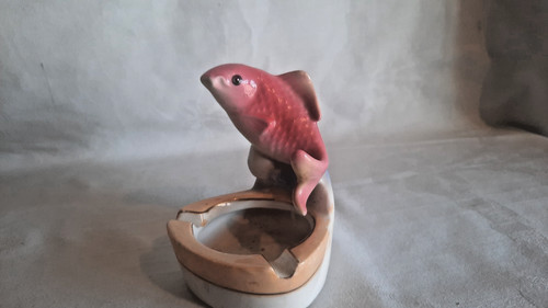Vintage leaping koi - carp, china
