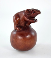 VINTAGE JAPANESE HAND CARVED