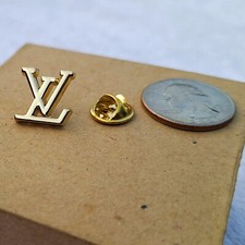 Louis Vuitton LV Small Golden Brooch Pin for Hat Scarf Tie Colar Lapel Pin