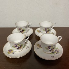 Ashley Fine Bone China Set Of 4 Cups and Saucers
