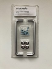 Ikea Bagganas Stainless Steel silver Drawer/Cupboard Kitchen Handles 703.384.18