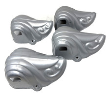 Casket Corners Steel Unused Coffin Funeral Home Mortuary Hearse