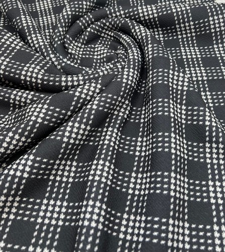 Black check print liverpool - check,