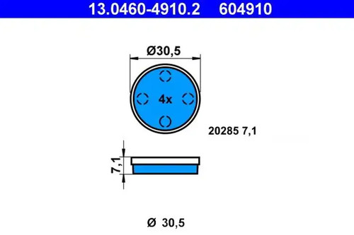 Brake pads 0460 - brake, ate