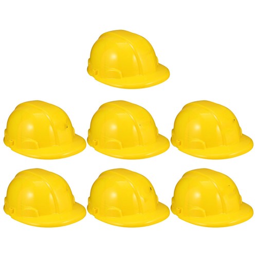 7pcs kids construction - kids, hats