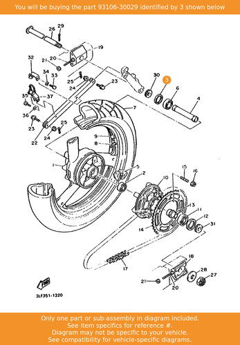 Yamaha oil seal - yamaha, 93106-30029