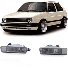 For VW GOLF 2 89-92 GL GT GTI Front Indicator Clear Light SMOKE BLACK