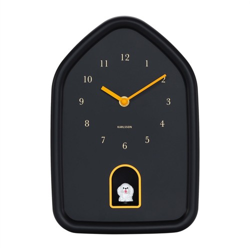 Dog barking wall clock - dog,