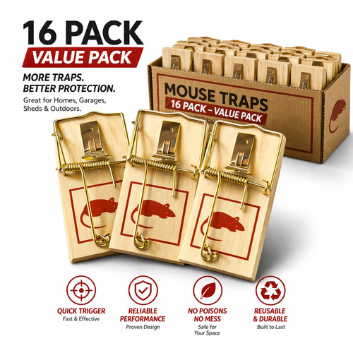 Pack wooden mouse - 16,