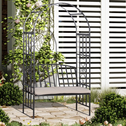 Garden arbor arch with - arbor, bench