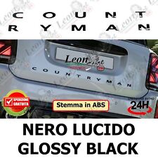 Logo Scritta Countryman Posteriore Nero Lucido per Mini in ABS Cooper ONE WORKS