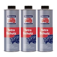 Tetrosyl Tetra Schutz Under Car Body Underseal Stone Chip Rust Protection 1L x3