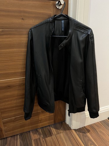 Zara man faux leather - faux, jacket