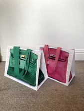 2 Tiktok viral tote luxury leather bag print - Same day shipping - FREE shipping