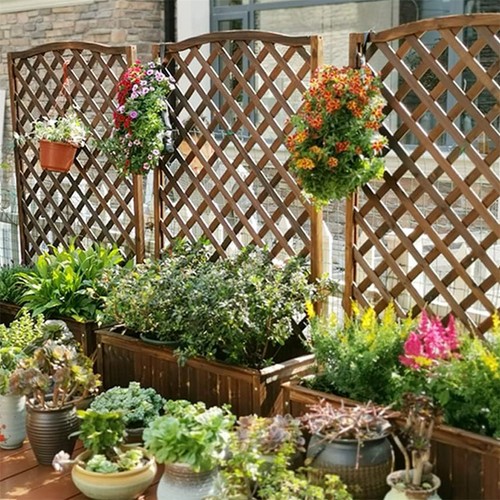 Rectangular garden planter - garden,
