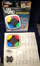 Vintage VTech Wizard Electronic Game 1987 Boxed mini Toy handheld 1980s game + 