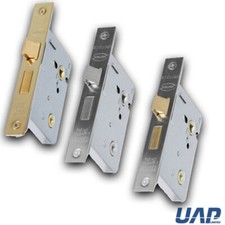 UAP Mortice Bathroom Lock Thumb Turn - 75mm Square Corner Sash Lock