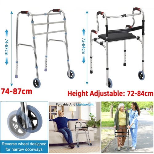 Folding walking frame - folding,