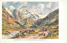 Kaprun Pinzgau-Pongau Salzburg AT Limbergalpe on the waterfall floor Kuenstlerk