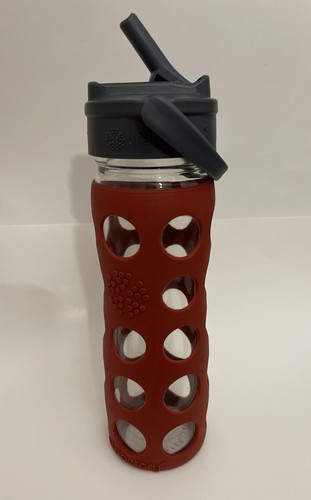 Lifefactory glass water bottle - water,