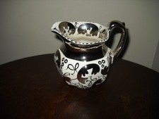Wedgewood Etruria & Barlaston Silver Luster Small Pitcher Creamer England