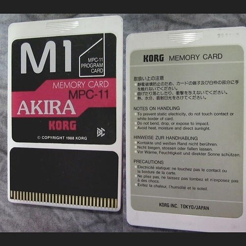 Korg memory card akira - m1,