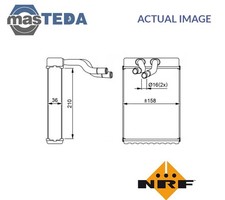 54289 HEATER RADIATOR EXCHANGER LHD ONLY FRONT NRF FOR HYUNDAI H-1 STAREX,H-1