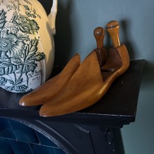 Pair of Vintage Wooden Hinged