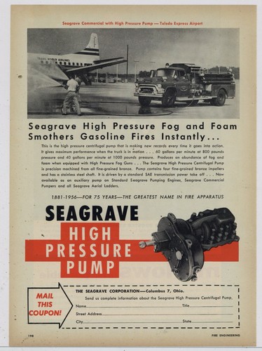 1956 seagrave fire apparatus - 1956,