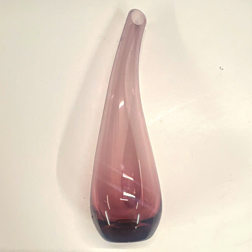 Ikea purple glass teardrop - purple,