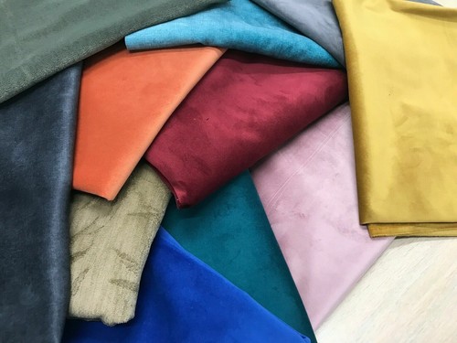 Velvet and chenille - velvet, remnant