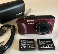 Panasonic Lumix DMC-TZ40 18.1MP Compact Digital Camera Purple 2 x Batteries