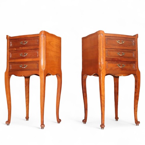 Pair vintage french walnut - pair,