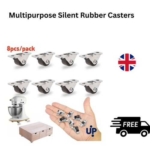 Fixed caster wheels mini - 8x,