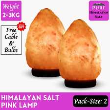 2x Natural Himalayan Salt Lamp