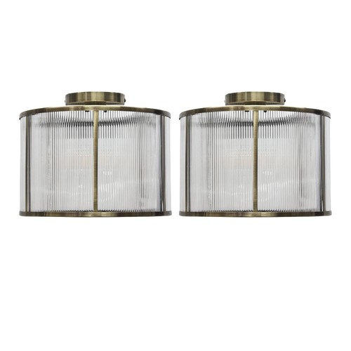 Set modern antique brass - set, 2