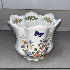 Aynsley Cottage Garden Fine Bone China Indoor Planter Plant Pot Floral Design 